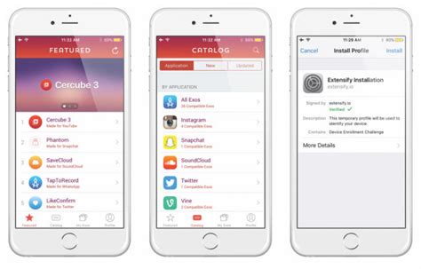 We tried Extensify, or tweaks on an iPhone without jailbreak